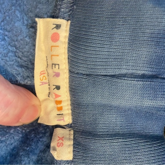 Roller Rabbit Petite Joggers XS – Monkey Detail, Blue Tie-Dye - Picture 8 of 10